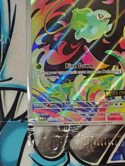 POKEMON Bulbasaur 133/132 Mega Evolution Box Topper Stamped Promo Sealed - Image 5