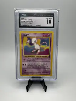 2000 Pokemon League Black Star Promo MEW Non Holo #8 CGC 10 GEM MINT - Image 1