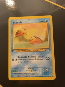 Pokemon Swinub 84/105 1st Edition - Neo Destiny - Near Mint - Image 1