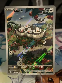 Pokemon TCG Starly Card 221/198 SV01 Scarlet & Violet Base Set - Image 3