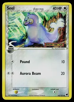 Pokemon Card - Seel Dragon Frontiers 62/101 Common Reverse Holo Stamped - Image 1