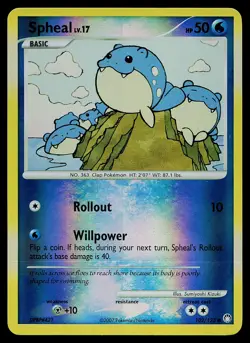Pokemon Card - Spheal Mysterious Treasures 102/123 Common Reverse Holo - Image 1