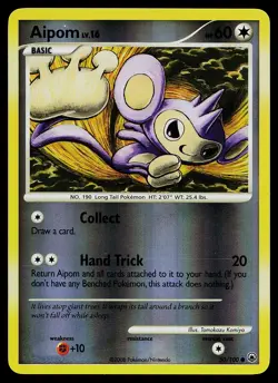 Pokemon Card - Aipom Majestic Dawn 50/100 Common Reverse Holo - Image 1