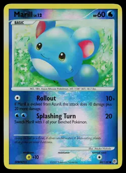 Pokemon Card - Marill Diamond and Pearl 88/130 Common Reverse Holo - Image 1