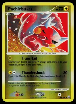 Pokemon Card - Pachirisu Majestic Dawn 43/100 Uncommon Reverse Holo - Image 1
