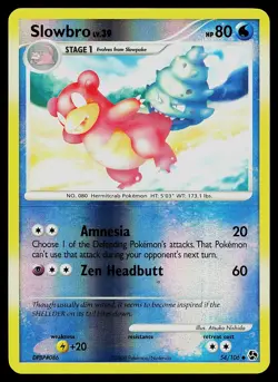 Pokemon Card - Slowbro Great Encounters 54/106 Uncommon Reverse Holo - Image 1