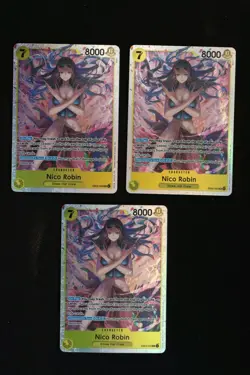 One Piece Card Game Lot of 3 Nico Robin EB03-055 EB03 SR Super Rare English - Image 1