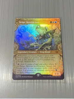 Helga, Skittish Seer (Showcase) Bloomburrow Foil - Image 1