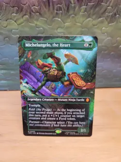 MTG Teenage Mutant Ninja Turtles Michelangelo, The Heart (Borderless) M 0005 - Image 1