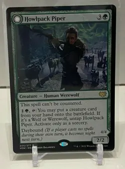 MTG - Innistrad Crimson Vow - Howlpack Piper / Wildsong Howler 205 NM/Mint - Image 1