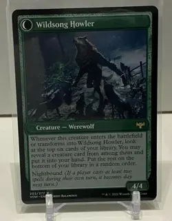 MTG - Innistrad Crimson Vow - Howlpack Piper / Wildsong Howler 205 NM/Mint - Image 2