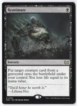 Reanimate R Commander: Duskmourn: House of Horror 155 NM pack fresh edh - Image 1