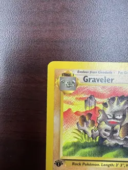 Pokemon TCG Graveler 37/62 Fossil Uncommon card 1st Edition LP - Image 3