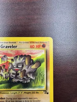 Pokemon TCG Graveler 37/62 Fossil Uncommon card 1st Edition LP - Image 4