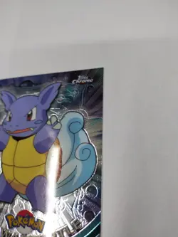 MINT/Nm Wartortle #08 Pokemon Topps Chrome Holo Foil TV Animation Vintage - Image 3