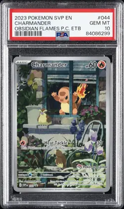 2023 POKEMON SVP EN-SV BLACK STAR PROMO #044 CHARMANDER PSA 10 - Image 1