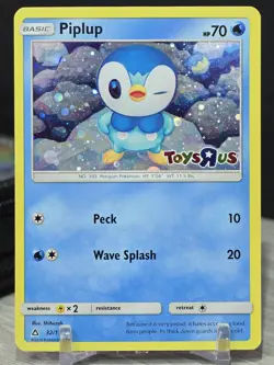 Pokemon Card TCG Piplup 32/156 Holo Foil Exclusive Rare Toys R Us Promo Card NM - Image 5