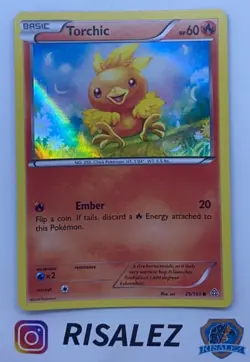 Torchic - 25/160 -Holo NM Pokemon Primal Clash - Image 1