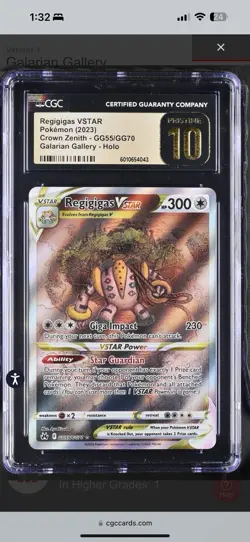 2023 Pokemon Regigigas VSTAR GG55 CGC Pristine 10 - low pop (46) - Image 1
