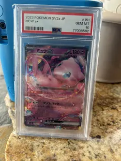 Pokemon TCG Mew EX 2023 #151 GEM MT PSA Graded 10 Paldean Fates & Rand Full Art - Image 1