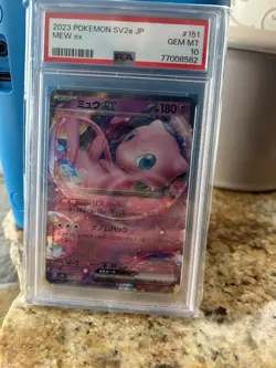 Pokemon TCG Mew EX 2023 #151 GEM MT PSA Graded 10 Paldean Fates & Rand Full Art - Image 2
