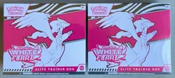 Pokemon TCG: White Flare New Factory Sealed Elite Trainer Box ETB Lot (2) - Image 1