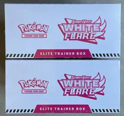 Pokemon TCG: White Flare New Factory Sealed Elite Trainer Box ETB Lot (2) - Image 3