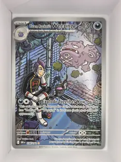 Team Rocket's Weezing 199/182 Sv10: Destined Rivals Holo Full Art Pokemon TCG NM - Image 1
