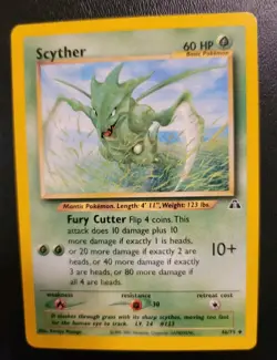 Pokemon Card Scyther Neo Discovery 46/75 Non-Holo Uncommon - Image 1