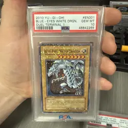 Yugioh Blue-Eyes White Dragon DT01-EN001 Duel Terminal 1 PSA 10 - Image 1