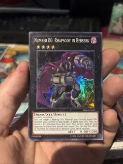 Number 80 Rhapsody In Berserk -Super Rare - NM - Yugioh AP06 English - Image 1