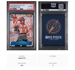 PSA10 Portgas D. Ace 119 Alternate Art One Piece op13-Carrying on His Will - Image 2