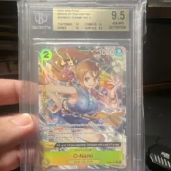 Bandai O-Nami OP06-101 Wings of the Captain R Full Art Foil BGS 9.5 2024 - Image 1