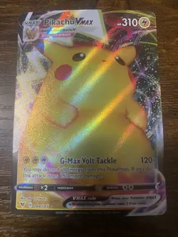 Pikachu VMAX 044/185 Full Art Holo Pokemon Trading Card - Image 1