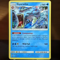 Gyarados 20/70 NM Holo Rare Dragon Majesty Pokemon Card sea serpent dragon fangs - Image 1