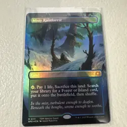 Misty Rainforest Borderless Foil 111 Special Guests Tarkir MTG - Image 1
