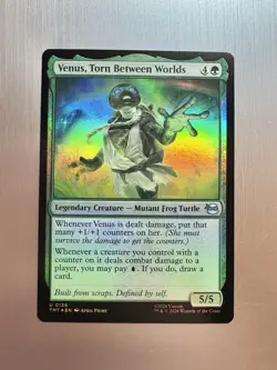 Venus, Torn Between Worlds - 136 - MTG: Teenage Mutant Ninja Turtles - Foil - Image 1