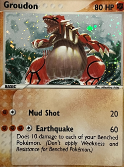 Pokemon 2004 EX Hidden Legends-Groudon 102/101 Secret Rare Holo -NM - Image 2
