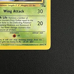 Pokemon TCG Golbat Fossil 34/62 Uncommon 1st Edition - LP - Image 2