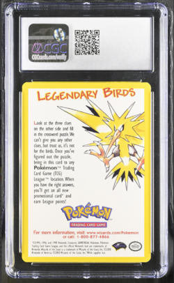 Pokemon CGC GEM MINT 10 Articuno Zapdos Moltres Black Star Promo Insert - Image 2