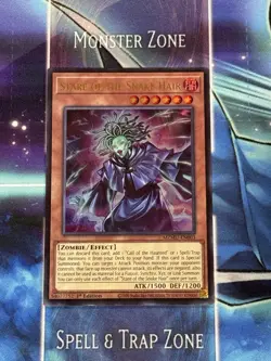 Yu-Gi-Oh! Stare of the Snake Hair 1st Ed Ultra Rare MZMU-EN003 - Image 1