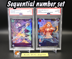 PSA10 Sanji & Tashigi SQset OP10-005 OP12-031 Flagship Promo One Piece Card Nami - Image 1