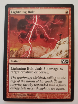 1x Lightning Bolt Core Set 2010, M10 MTG Magic the Gathering LP - Image 1