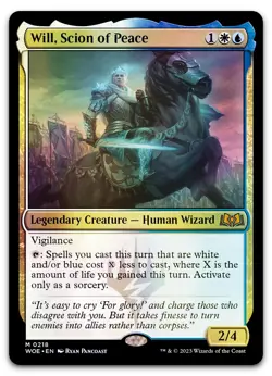 Will, Scion of Peace #218 (Foil) (LP) Wilds of Eldraine WOE Magic MTG - Image 1