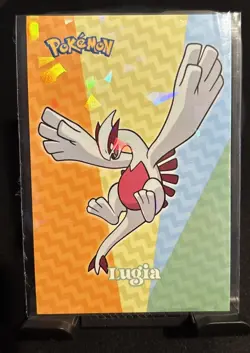 Rare Pokemon Shiny Full Art Lugia Low Pop Cracked Ice Holo Card ⭐ - Image 1