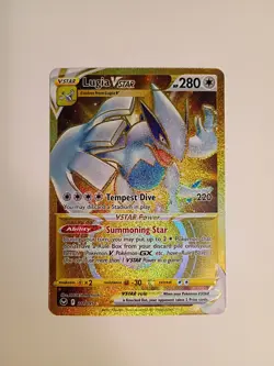 Pokemon TCG Lugia VSTAR Gold Secret Rare Card 211/195 - Image 1