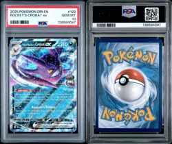 2025 Pokemon Destined Rivals #122 Rocket’s Crobat EX PSA 10 Gem Mint - Image 3