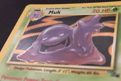1999 Pokemon Fossil Muk Holo Lightly Played No. 13/62 - Image 2
