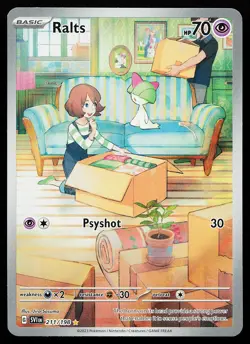 Ralts 211/198 Holo Illustration Rare Scarlet & Violet Base Set Pokemon Card - Image 1