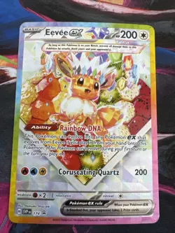 Pokemon Eevee EX 174 Prismatic Evolutions Promo Card NM - Image 1